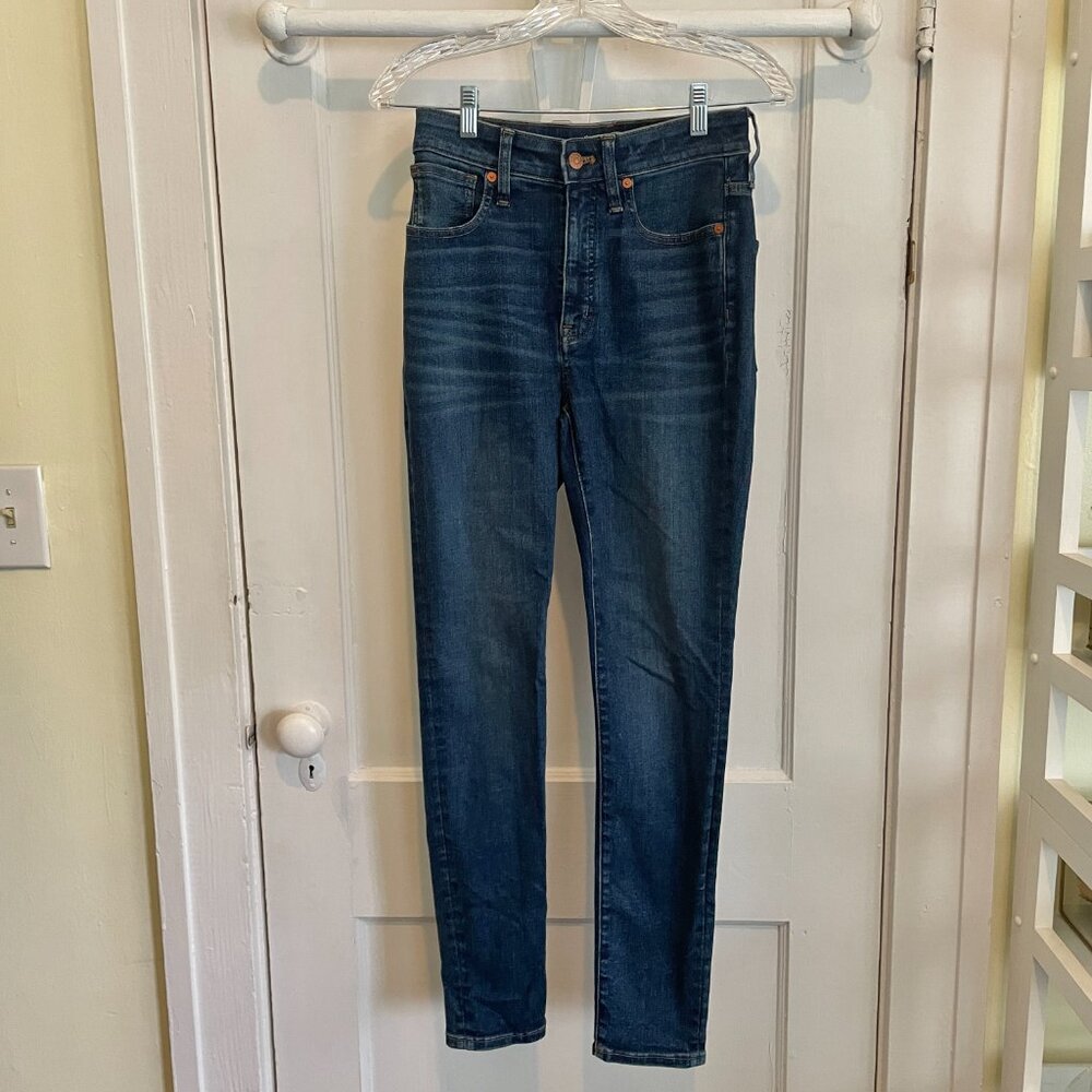 Women's Madewell Curvy High-Rise Skinny Jeans |Lanette Wash |Size 26 Curvy - Picture 2 of 5